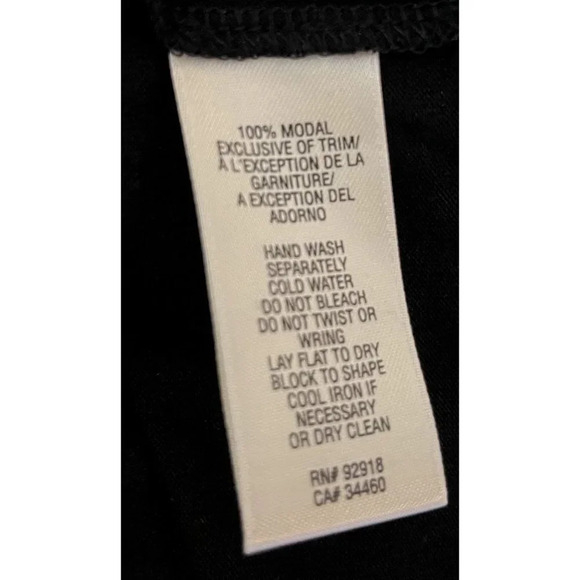 Juicy Couture Black Jersey Dress Crochet Lace Trim Small - Picture 5 of 5